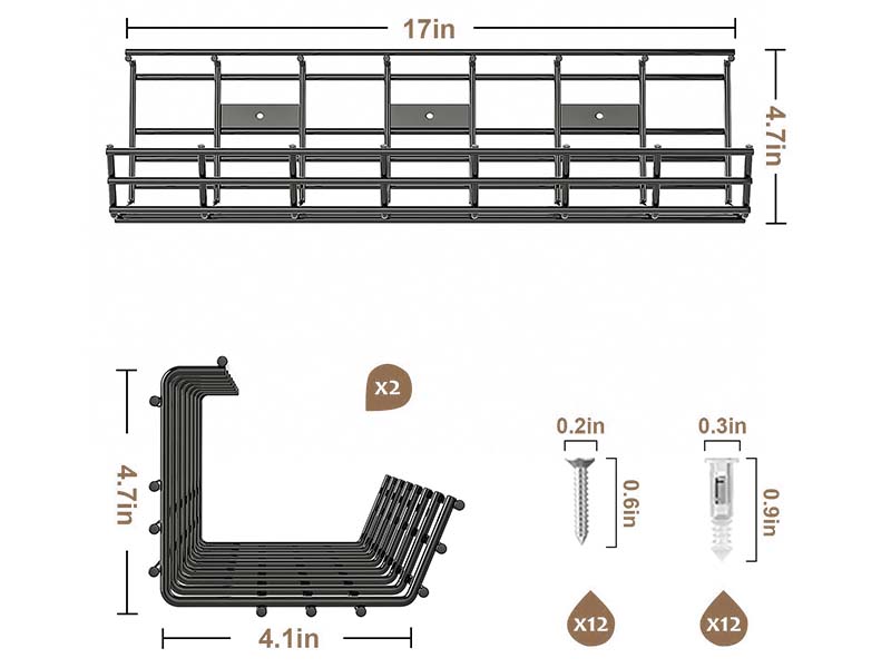 under desk cable management