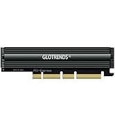 GLOTRENDS PA16 22110/2280 M.2 NVMe to PCIe 4.0 X4 Adapter with Full Cover Aluminum Heatsink, PC/1...