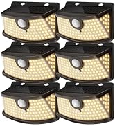 Aootek New Solar Motion Sensor Lights 120 LEDs with Lights Reflector,270° Wide Angle, IP65 Waterp...