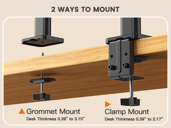 dual monitor stand for desk