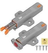 Jiayi Strong Heavy Duty Push Latch, Non-Magnetic RV Hidden Door Cabinet Latches, 2 Pack Push Rele...