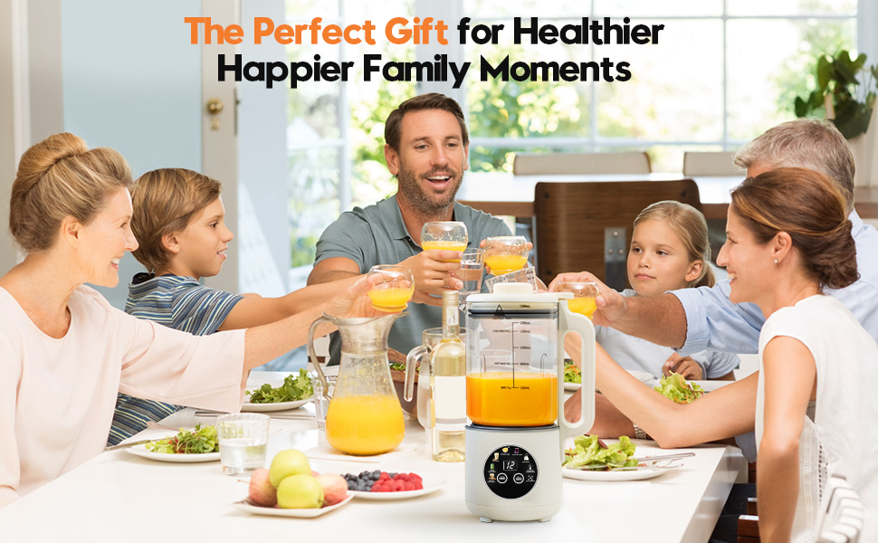 8-in-1 Nut Milk Maker Machine, 50oz Glass Soy Almond Oat Milk Maker with 20 Blades