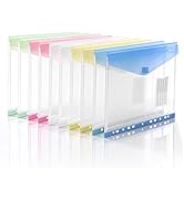 XingDuing Binder Pocket, 10 Pack Plastic Envelopes Binder Pocket with Tight Closure,11 Holes Expa...