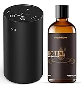 Waterless Essential Oil Diffuser, Rechargeable Scent Diffusers with Diffuser Oil, Fragrance Oil, ...