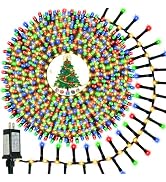 800 LED Christmas Tree Lights, Flowing Twinkling Cluster Lights Multicolor | 15 Modes, Timer, Wat...