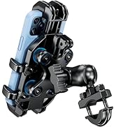 BRCOVAN Motorcycle Phone Holder with Vibration Dampener, Anti-Shake Motorcycle Phone Mount, Adjus...