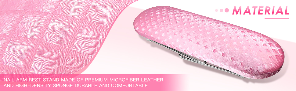 krofaue Nail Arm Rest Professional Microfiber Leather Nail Hand Rest Stand Arm Rest