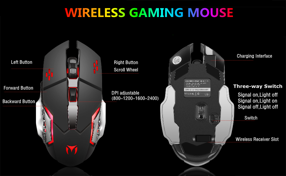 wireless rgb gaming keyboard and mouse