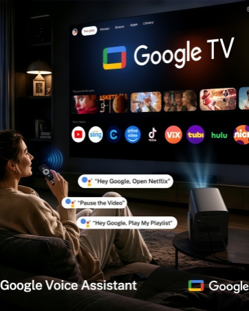 Mini Projector with WiFi and Bluetooth Apps 1080P 4K Smart TV Netflix Auto Focus HDMI portable