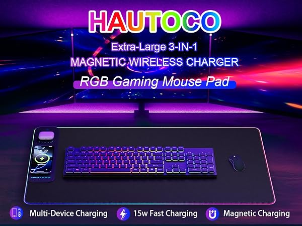 Wireless Charging Mouse Pad