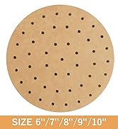 Numola Air Fryer Parchment Paper Liners, 100 Pcs Disposable Papers Liner for 3.4-7QT Baking, 8 In...