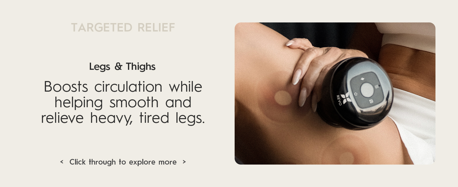 Portable therapy device designed to target leg and thigh muscle tension