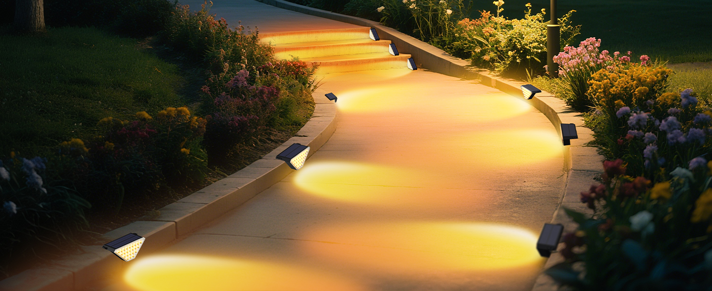 solar stair lights outdoor waterproof