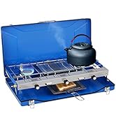Camplux Camping Stove 20,400 BTU, 1 Grill &amp; 2 Burners Propane Stove for Outdoor Cooking