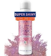 Elitles Made Hair Glitter Body Glitter Spray, 150ML Glitter Hairapray Holographic Pink Glitter Sp...
