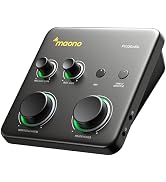 MAONO P1 Hybrid USB Audio Interface 70dB Gain for PC Phone iPad Guitar | Auto-Gain, Loopback, Mut...