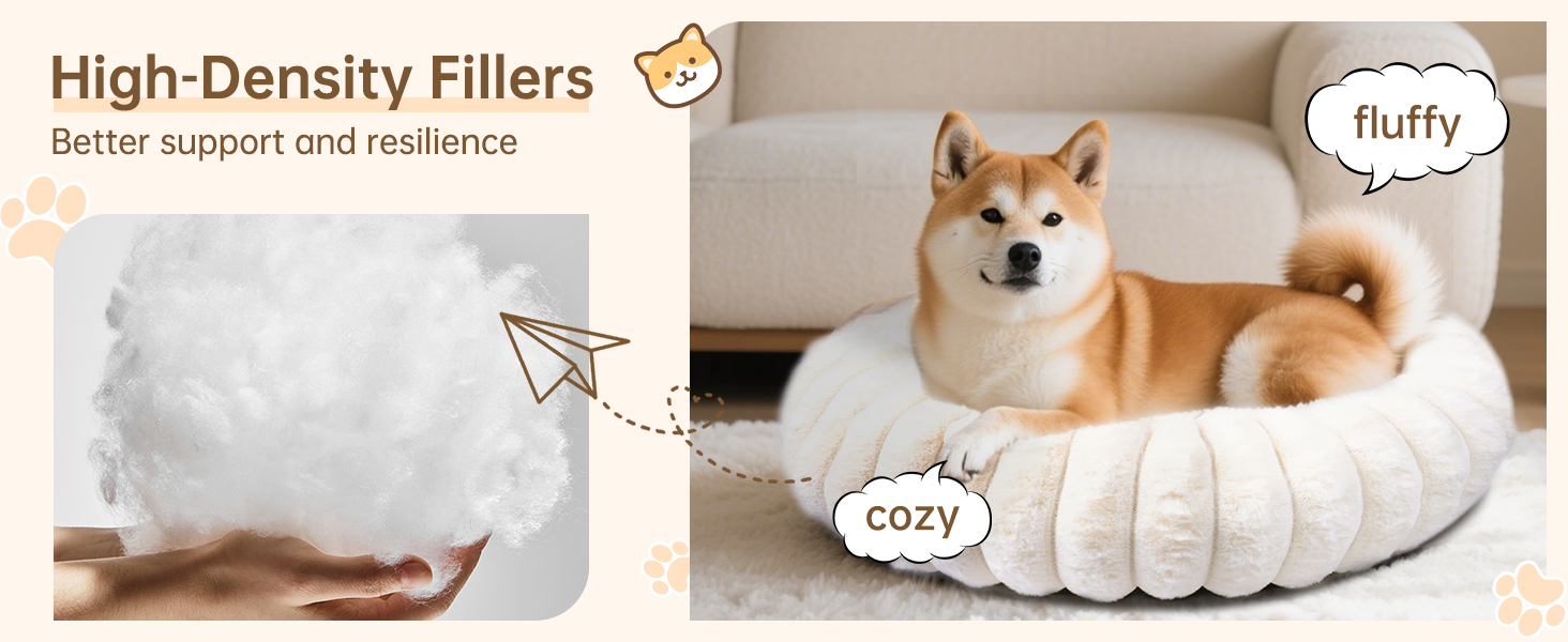 fluffy dog bed