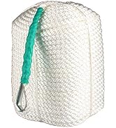 Bang4buck Super Strong 1/2 Inch x 300 Feet Three Strand Braided Boat Lines Dockline with Thimble ...