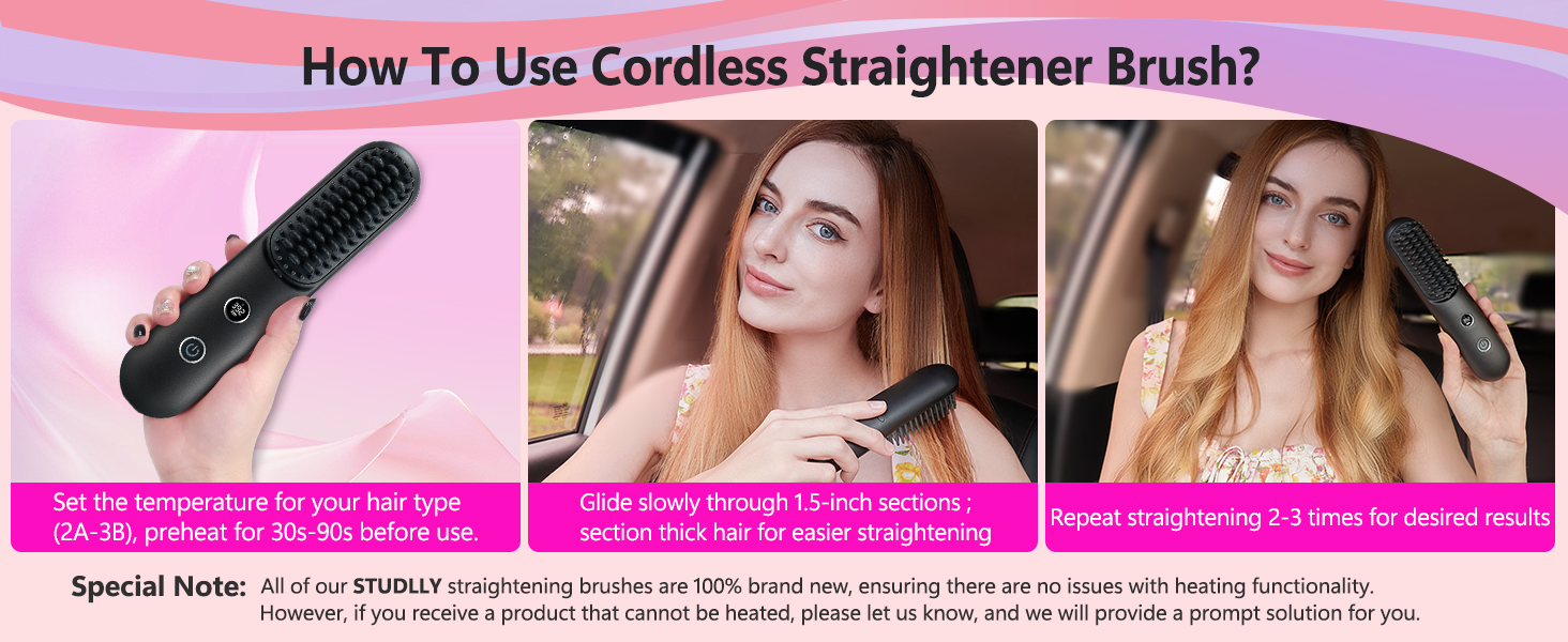 hair brush straightener for women