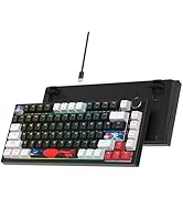 Ussixchare 75% Mechanical Gaming Keyboard Gasket Mount Keyboard Wired Custom Hot Swappable Keyboa...