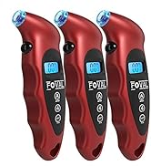 FOVAL Digital Tire Pressure Gauge 150 PSI for Car Truck Pickup Bicycle Instant Read with Backlit ...