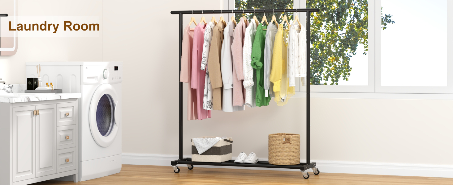 Black Clothes Drying Rack