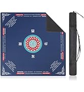 Linoows Mahjong Mat | Non-Slip Gaming Mat with Noise Reduction 31.5x31.5 Inch Large for Mahjong, ...