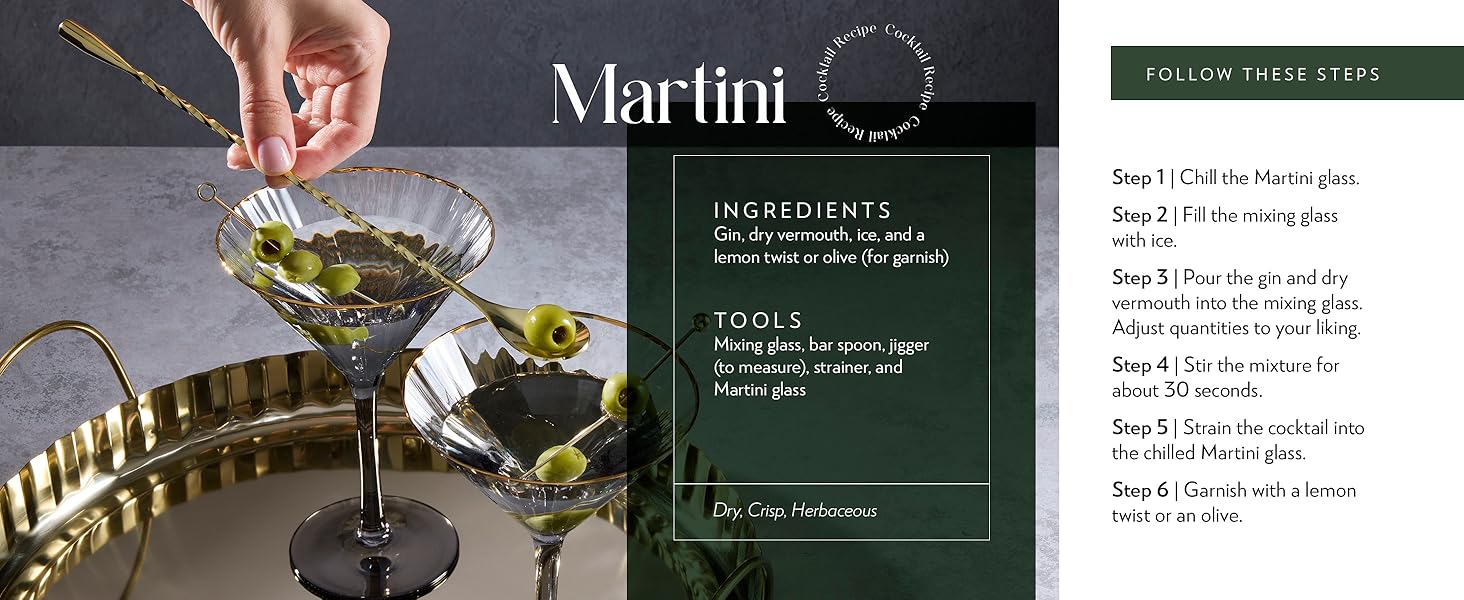 Barillio Full Bar Cocktail Set - Martini