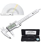Neoteck 6 inch Digital Caliper and Feeler Gauge Set, Stainless Steel Electronic Vernier Caliper F...