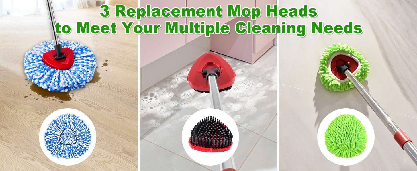 Mop Heads Replacements for O-Cedar Easywring RinseClean 2 Tank Spin Mop System
