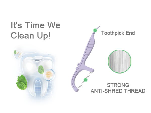floss dental floss picks flosser refill sticks Double minty dientes health cleane