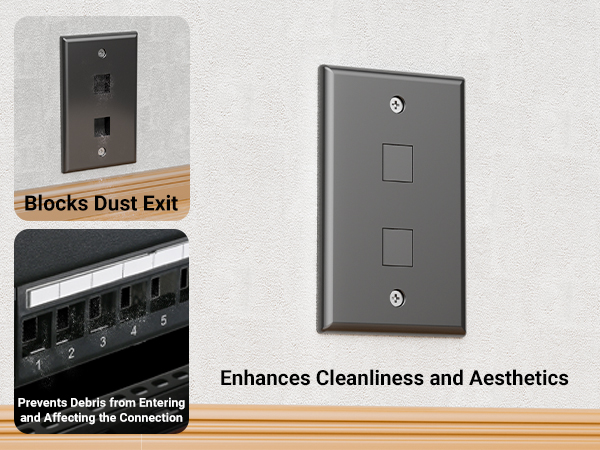 black keystone wall plate