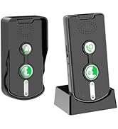 2 Way Wireless Doorbell Intercom Indoor Outdoor, Long Range Door Intercoms System for Home with W...