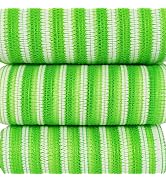 Exfoliating African Net Sponge - 35.5 x 11 inches Pack of 3 - Natural Green - Elastic, Durable an...