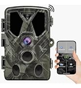 SuntekCam WiFi Trail Camera 4K 36MP Game Camera with 120° Detection Angle Night Vision Motion Act...