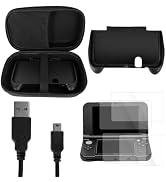 JDGPOKOO 5 in 1 Accessories Kit for New Nintendo 3DS XL/LL 2015, Carrying Case for New 3DS XL/LL,...