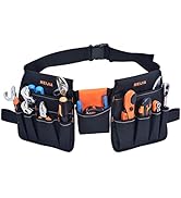 MEIJIA Heavy Duty Waterproof Construction Tool Belt, Work Apron,Tool Pouch,Technician's Tool Hold...