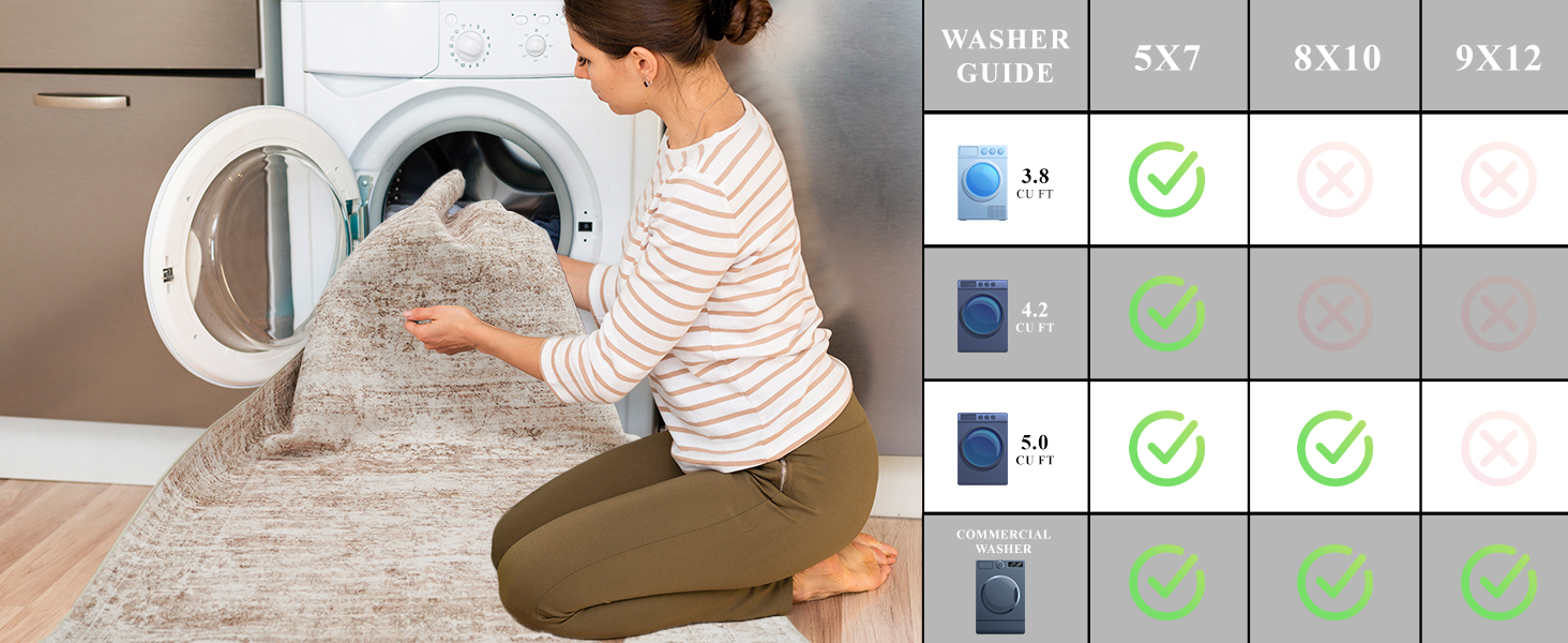 washable area rug
