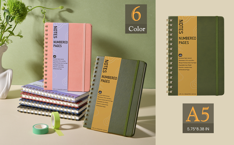 A5 Spiral Notebook