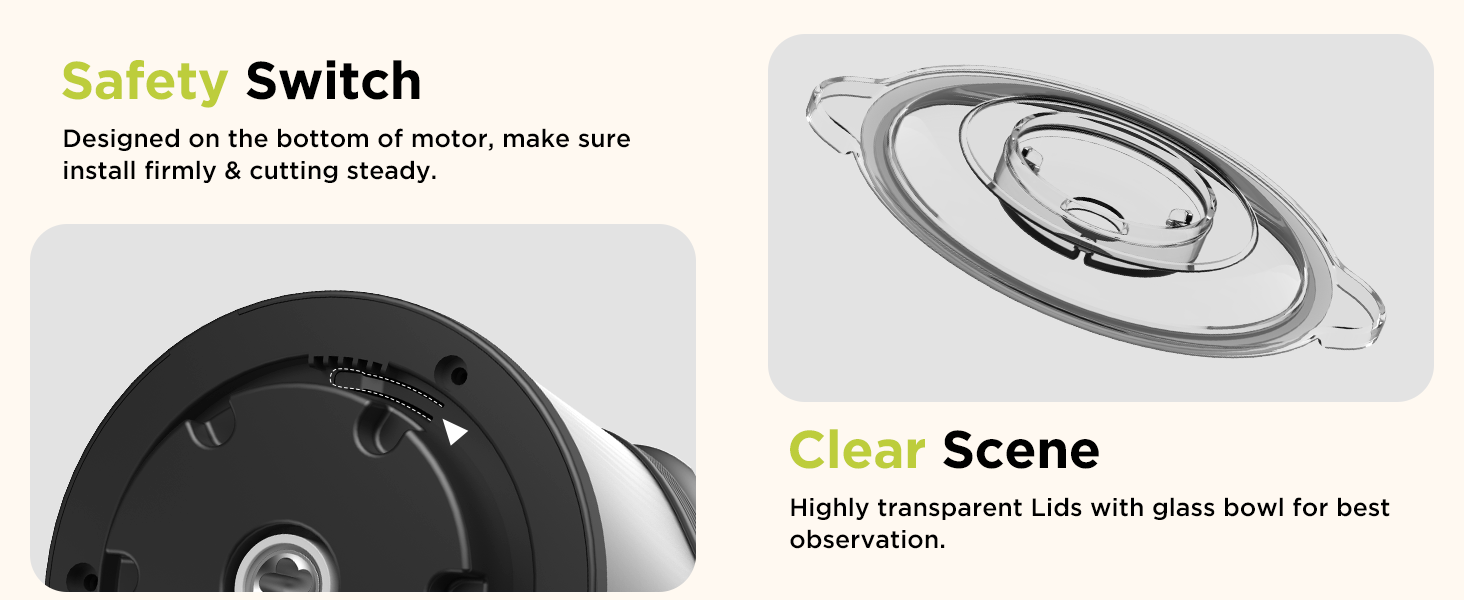 food processor with 2 bowls