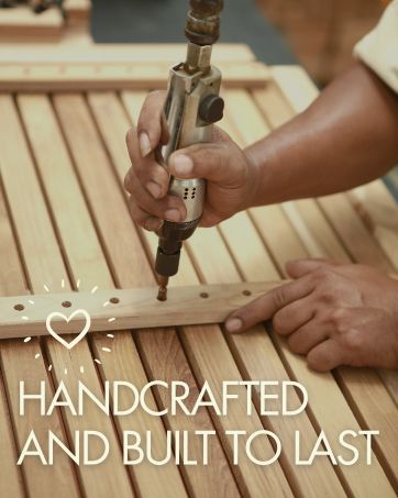 interlocking teak tiles, solid teak wood lounger