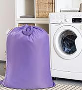 purple laundry bag