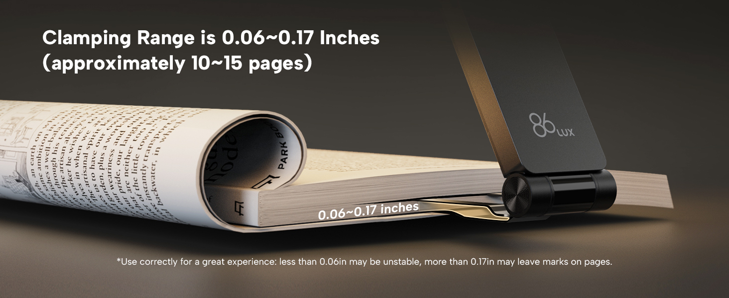rechargeable book light clip on