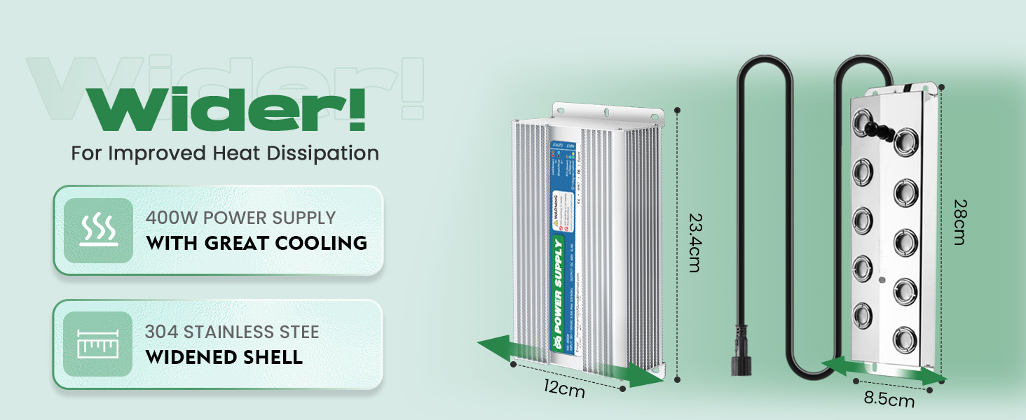 wider mist maker board for dissipate heat