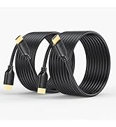 UVOOI 4K HDMI Cable 10 FT 2-Pack, HDMI Cord 10 Foot High Speed HDMI to HDMI Cable 4K@60Hz, 2K 144...
