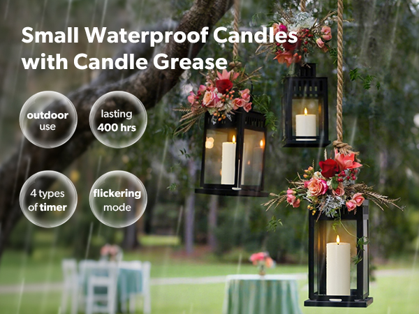 waterproodf flameless candles