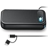 USB-A/USB-C Computer Speakers for PC Desktop, Wired Portable Mini Sound-bar for Monitor with Ster...