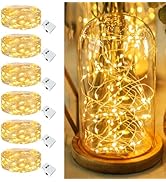 Fairdeer 6 Pack Fairy Lights Battery Operated - 7ft 20 Led Twinkle Lights 3 Modes, Bulk Mini Stri...