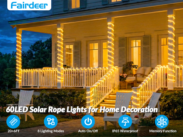 solar rope lights