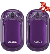 2 Pack Hand Warmers Rechargeable, 2 in 1 Electric Hand Warmers Reusable, 12Hrs Long Heating, Port...